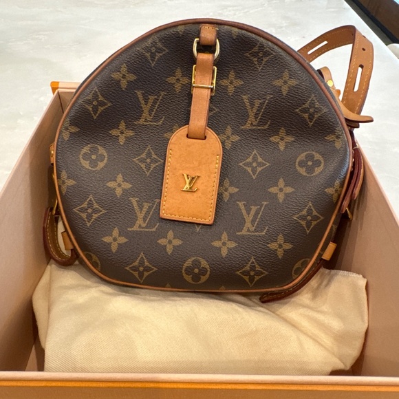 LOUIS VUITTON MONOGRAM BOITE CHAPEAU SOUPLE MM CROSSBODY BAG SHOULDER BAG ROUND - Picture 6 of 6